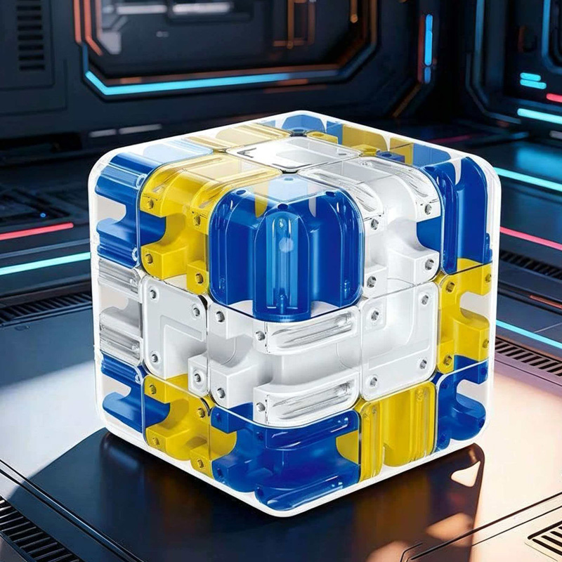 Brain Teaser Cube - Quebra-Cabeça Cubo Labirinto 3D Inovador com