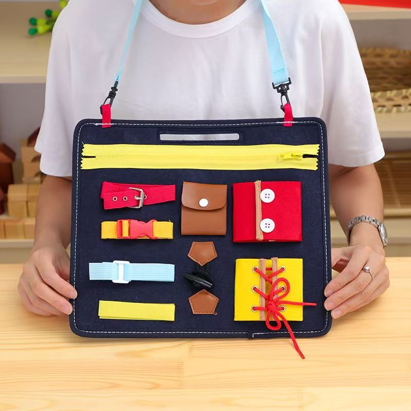 Kids Education Books - Montessori ocupado placa para crianças habilidades