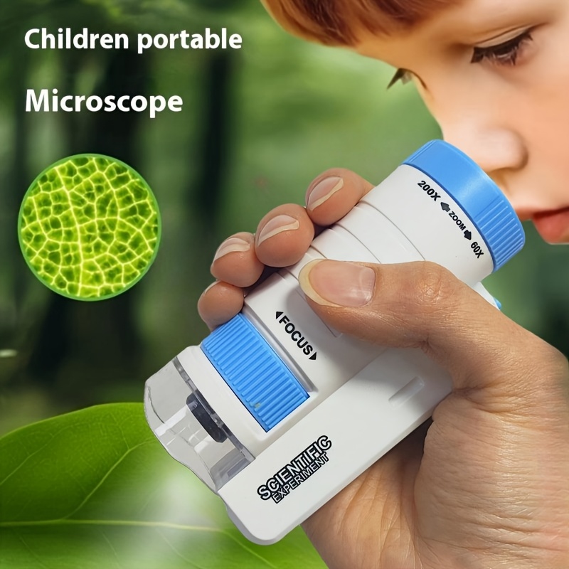 Kids Doctor Education - Kit de Microscópio Portátil para Experimentos