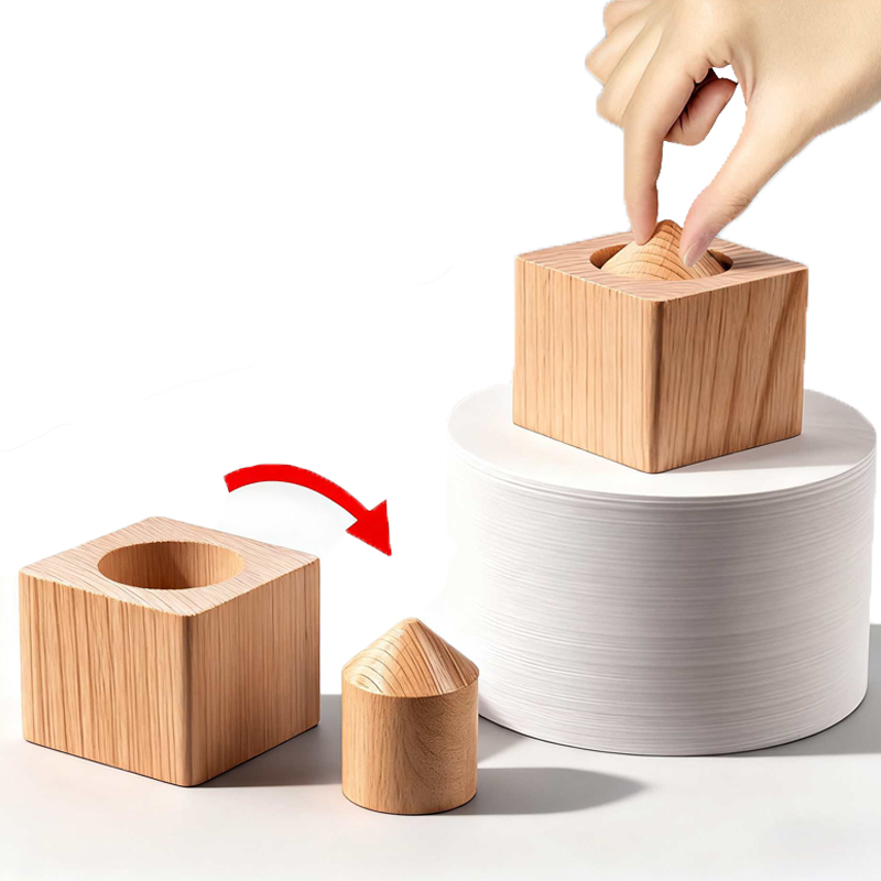 Brain Teaser Cube - Blocos de madeira impossíveis, prender o