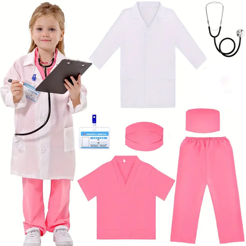Kids Doctor Education - 7 pçs crianças médico enfermeira cosplay