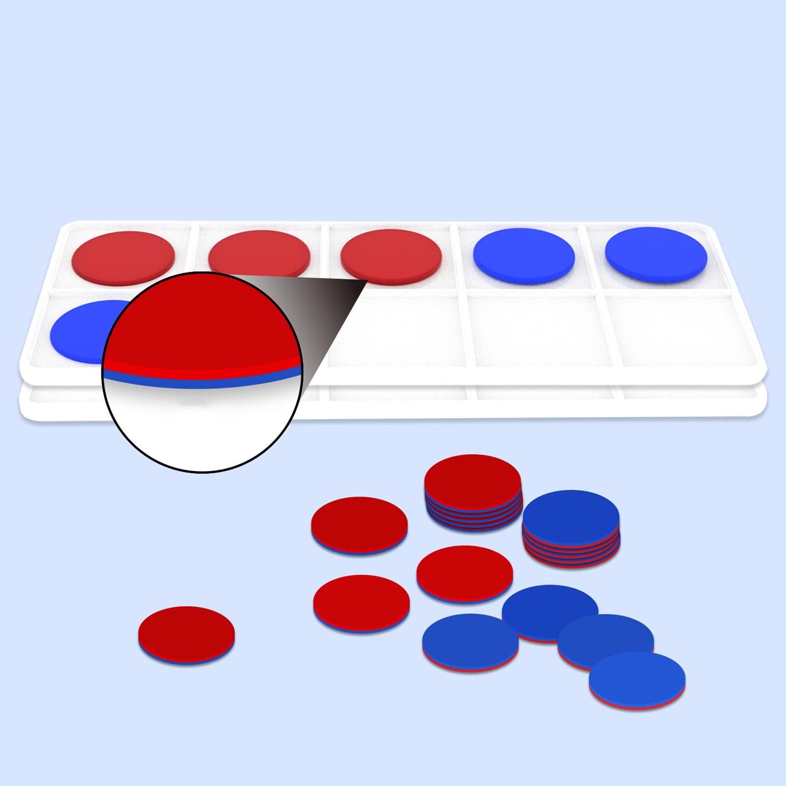 Math Manipulative Set - Conjunto de dez molduras plásticas, contadores