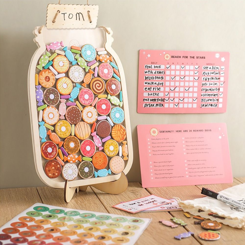 Kids Education Charts - Com Estrelas ou Donuts, Garrafa de