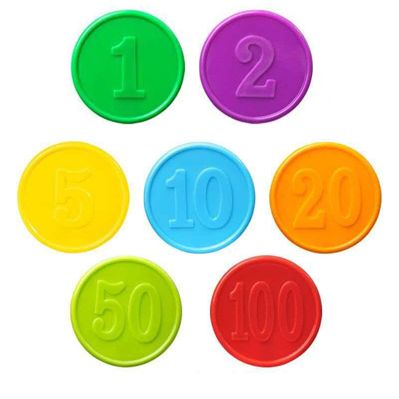 40 peças de fichas de pôquer c - Math Manipulative Set avaliação e preço