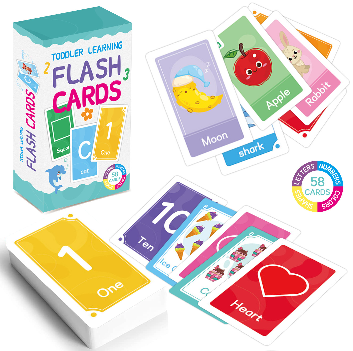 58 pçs abc alfabeto flashcards - Kids Early Education avaliação e preço