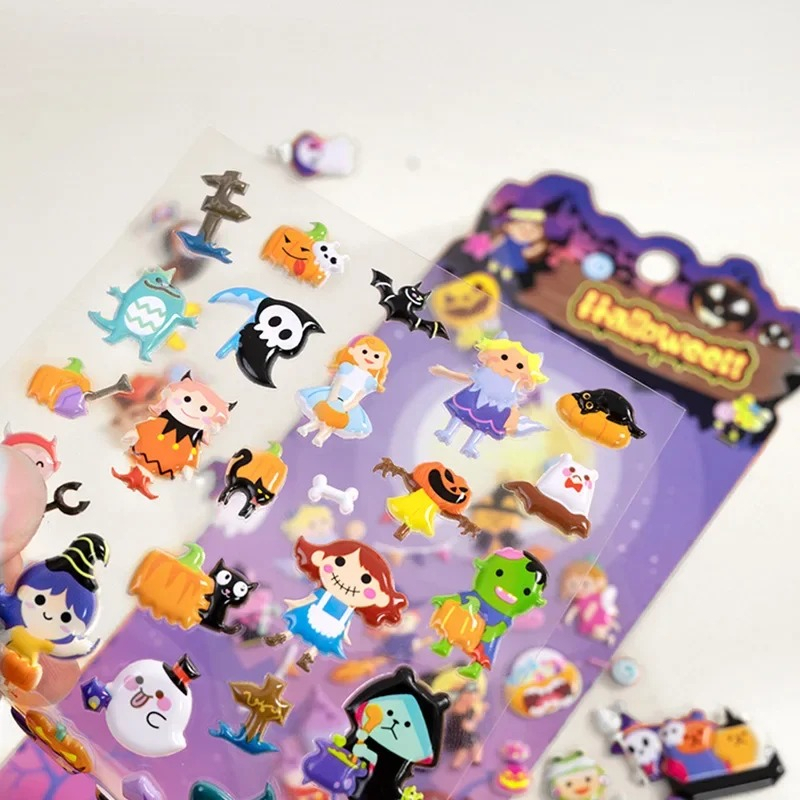 Adesivos 3D Kawaii de Hallowee - Kids Education Charts avaliação e preço