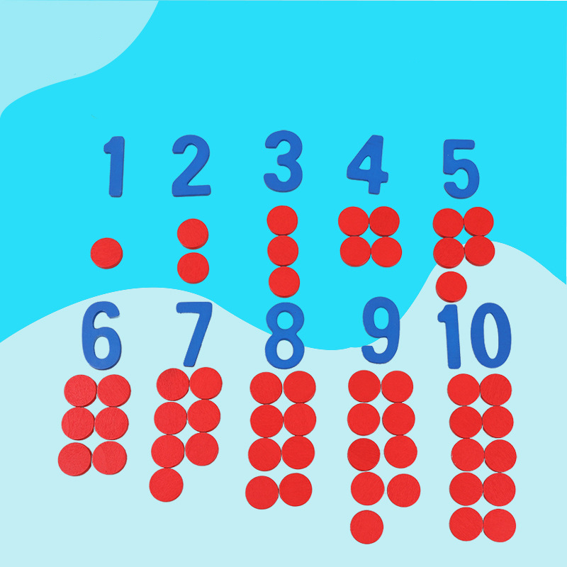 Crianças de madeira montessori - Math Manipulative Set avaliação e preço