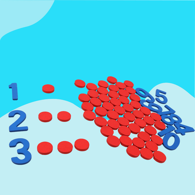 Crianças de madeira montessori - Math Manipulative Set avaliação e preço