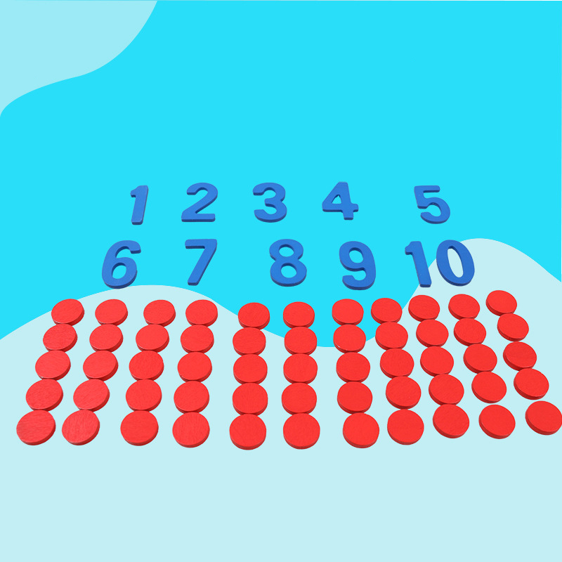 Crianças de madeira montessori - Math Manipulative Set avaliação e preço