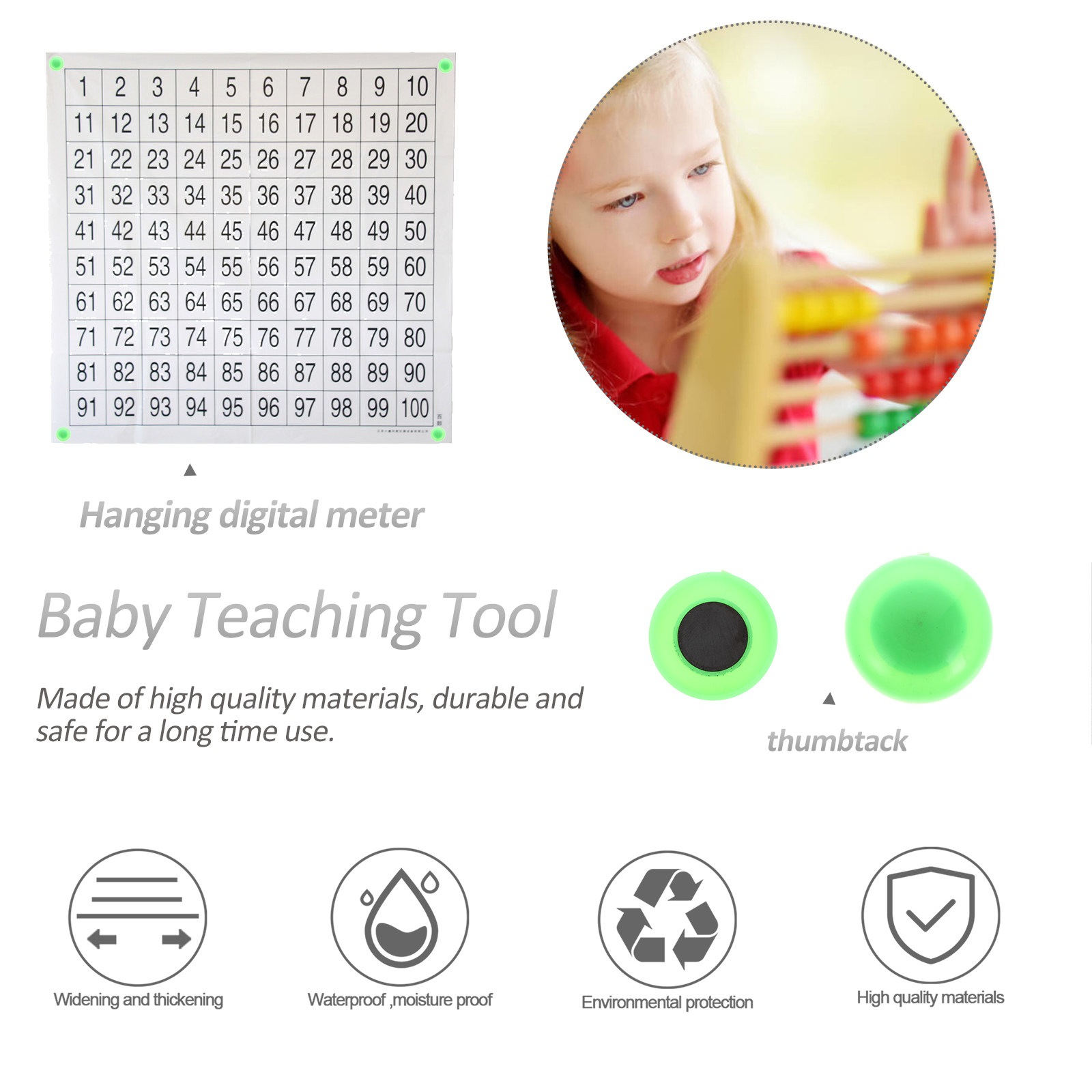 1 conjunto de gráficos de pare - Kids Education Charts avaliação e preço