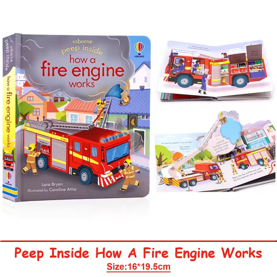 Usborne Peep Inside: Como Func - Kids Education Books avaliação e preço