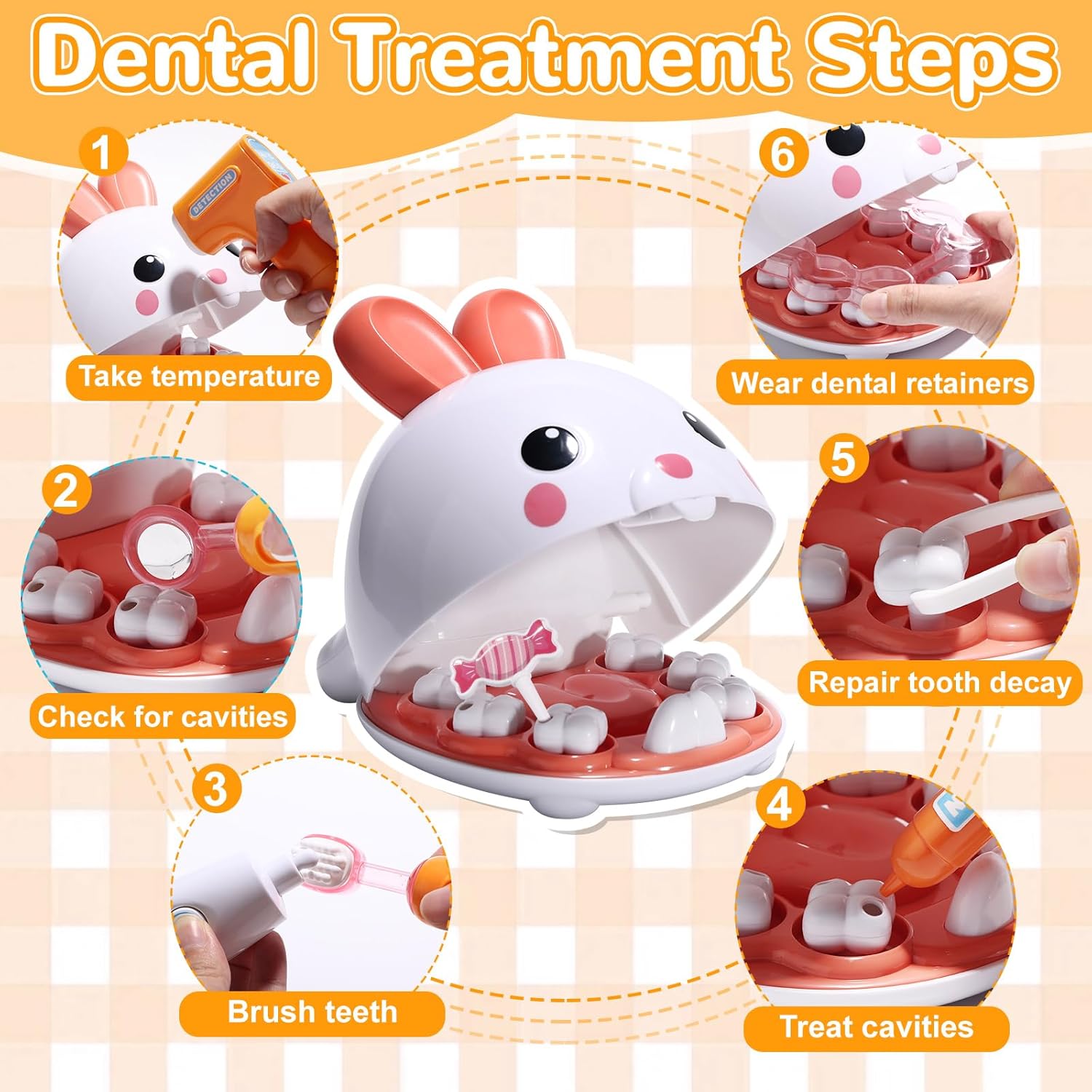 Kit de Dentista para Brincar,  - Kids Doctor Education avaliação e preço