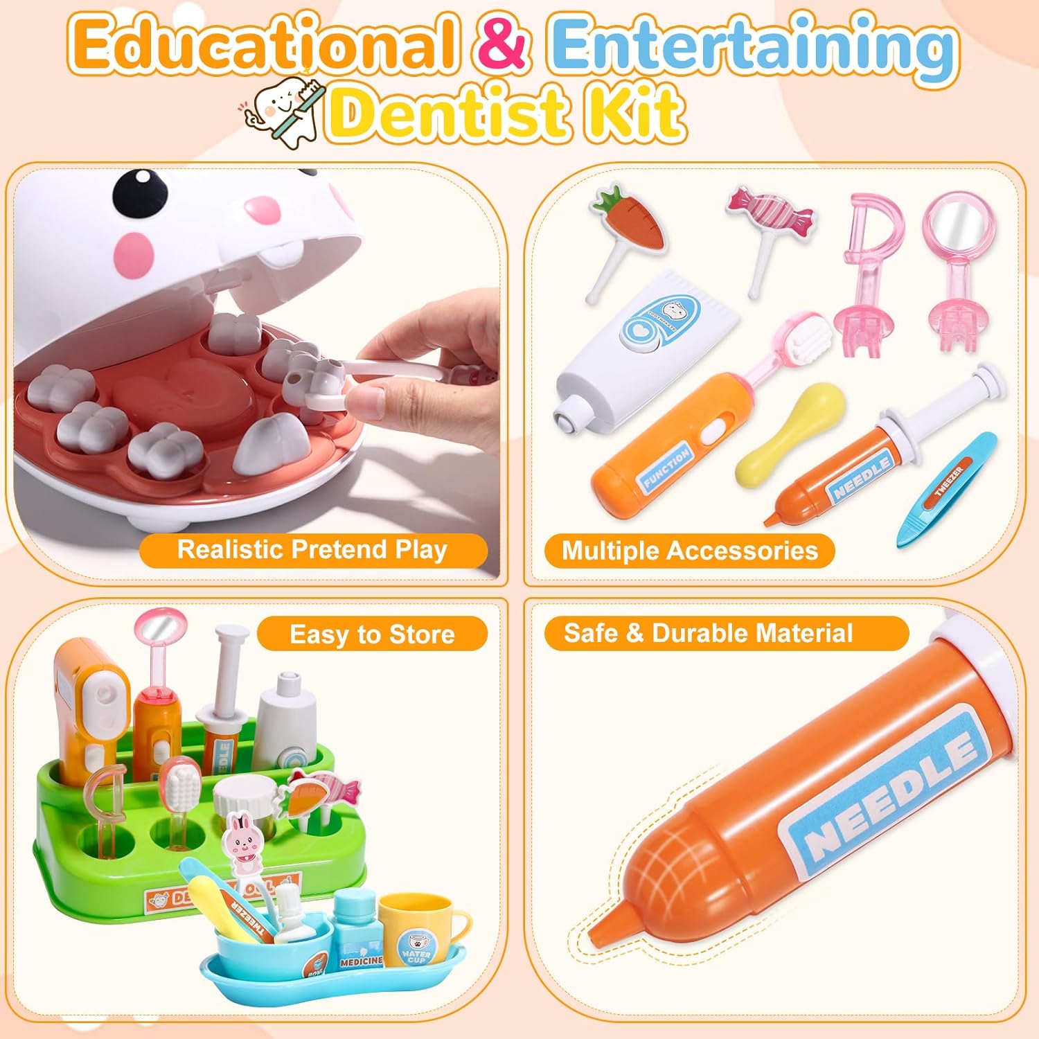 Kit de Dentista para Brincar,  - Kids Doctor Education avaliação e preço