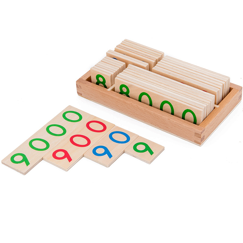 Cartão de números de madeira 1 - Math Manipulative Set avaliação e preço