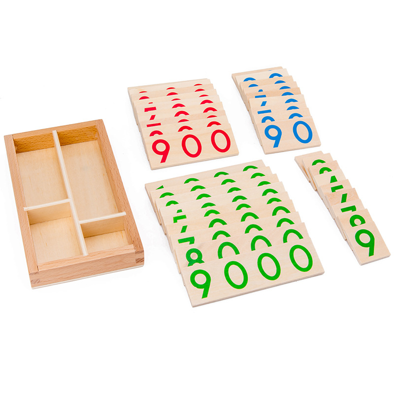 Cartão de números de madeira 1 - Math Manipulative Set avaliação e preço