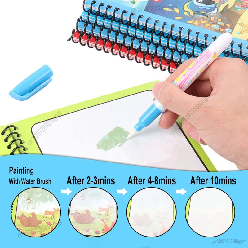 Pintura a água mágica dos dese - Kids Education Books avaliação e preço