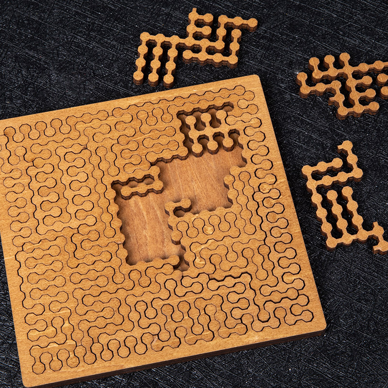 Quebra-cabeça de madeira impos - Brain Teaser Cube avaliação e preço