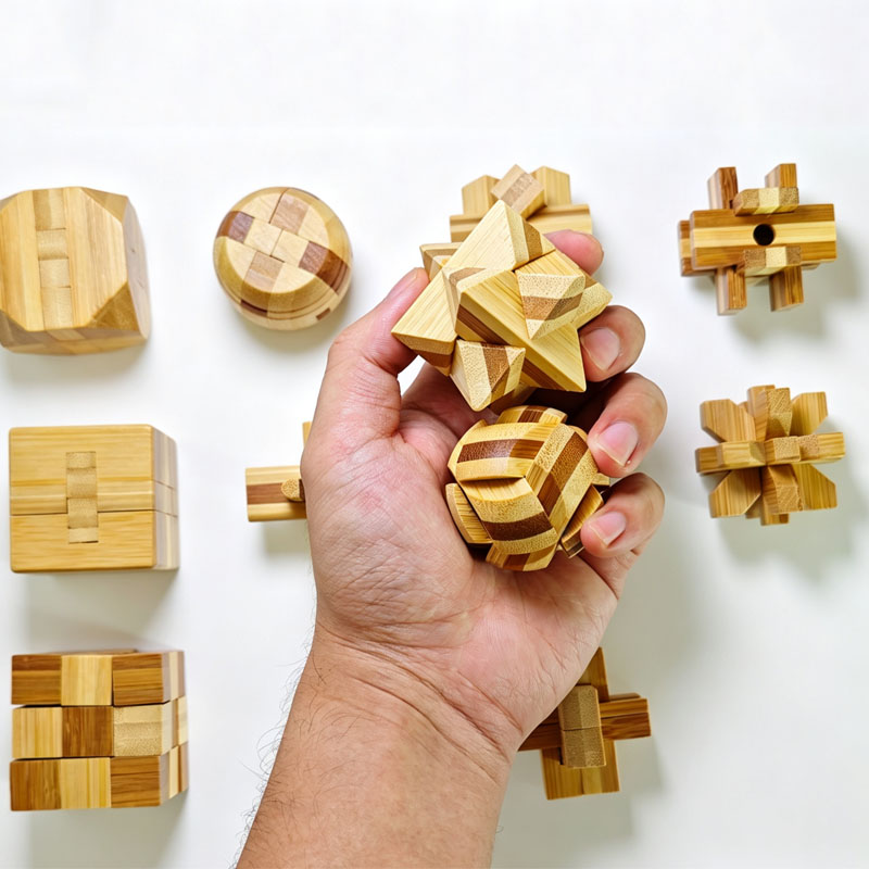 NOVO Quebra-Cabeça Lu Ban Lock - Brain Teaser Cube avaliação e preço