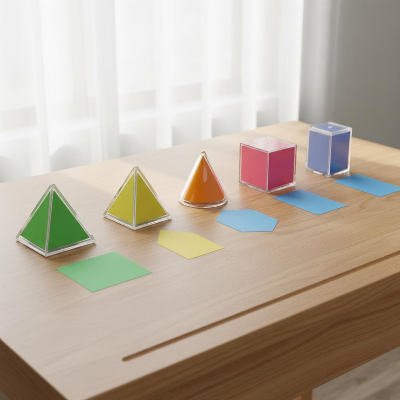 8 Peças de Sólidos Geométricos - Math Manipulative Set avaliação e preço