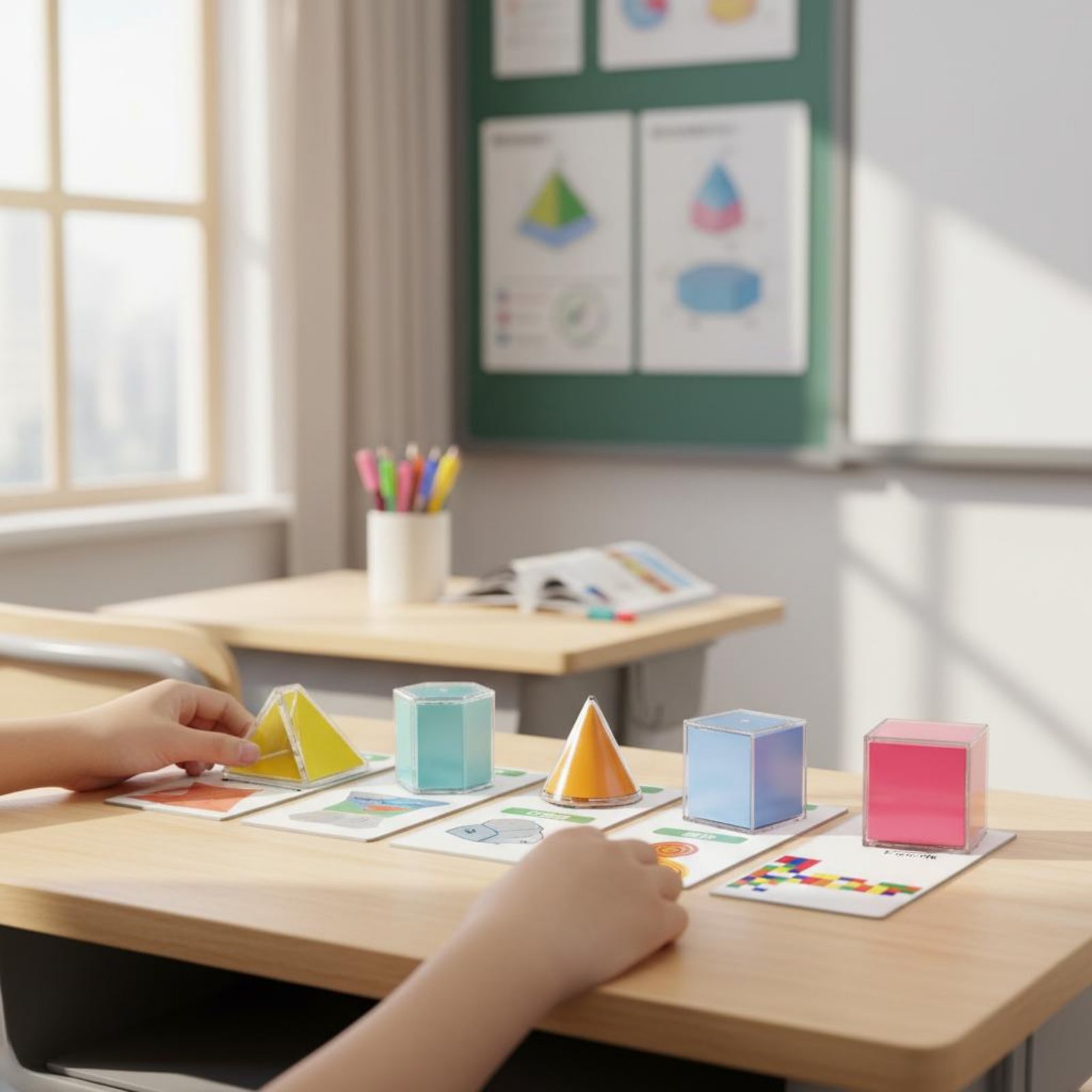 8 Peças de Sólidos Geométricos - Math Manipulative Set avaliação e preço