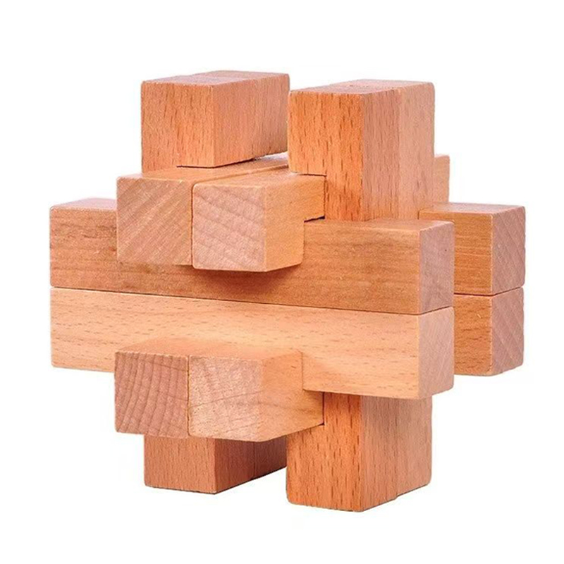 Teaser de cérebro de madeira p - Brain Teaser Cube avaliação e preço