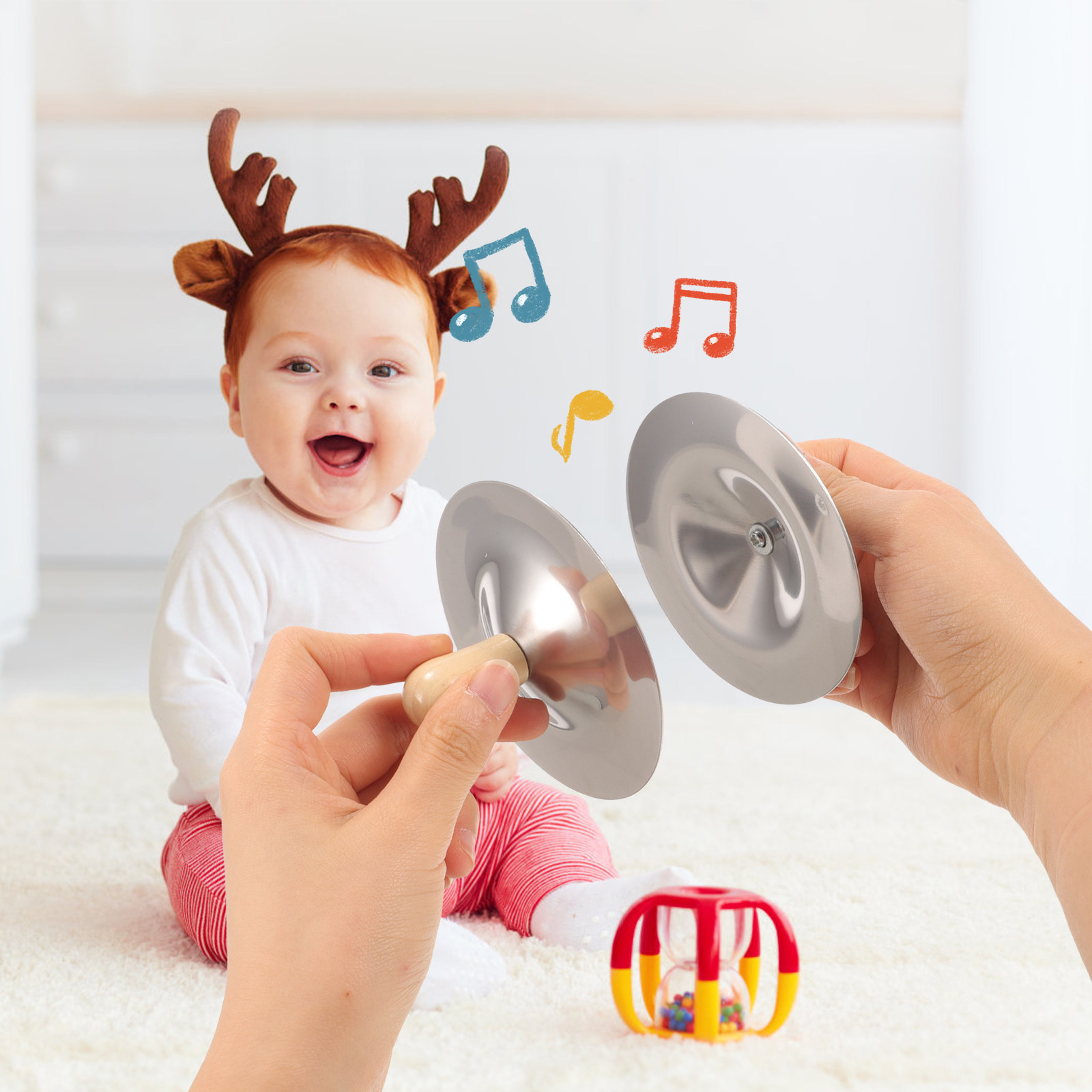 2 Peças de Címbalos de Dedo Pe - Kids Early Education avaliação e preço